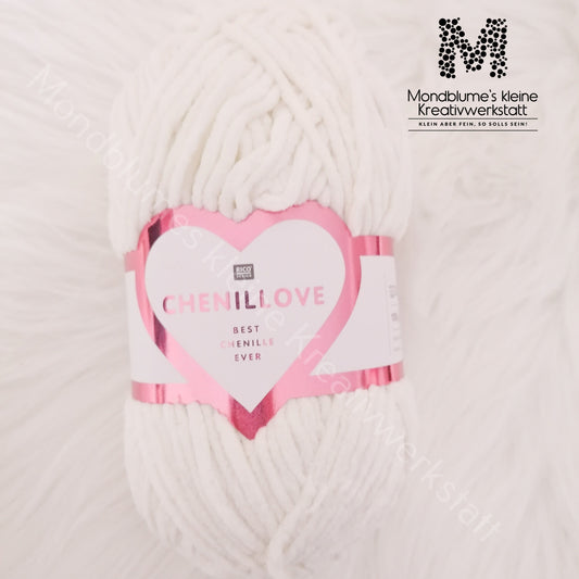 Rico Creative Chenillove 100g in 28 Farben | Geprüfte Chenille-Wolle nach DIN EN 71-3