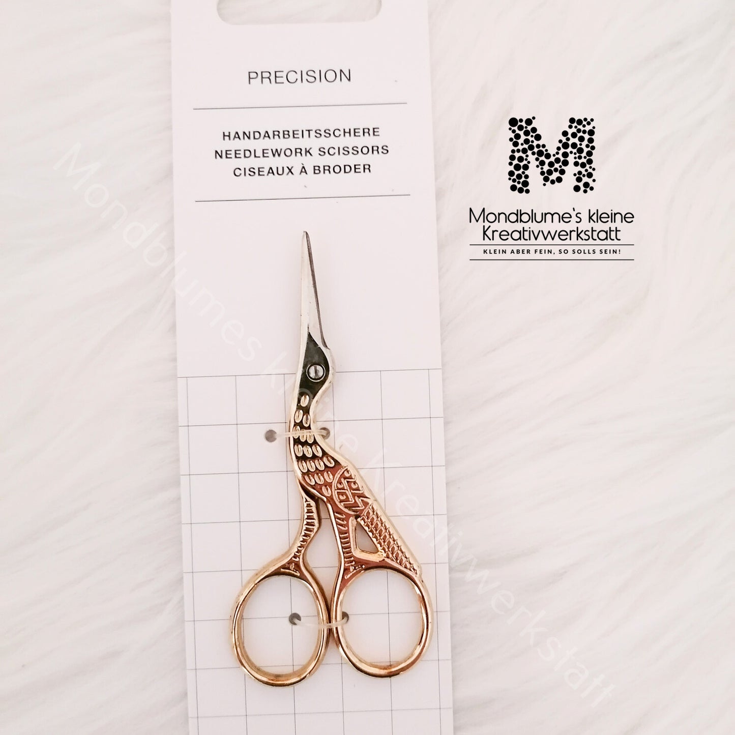 Handarbeitsschere "Kranich" 8,9 cm / 3,5" - Premium Qualität