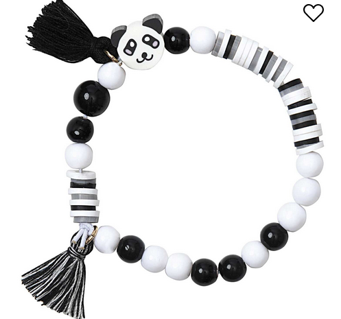 Mini Perlen Armband Set Schwarz/Weiß - Material für 1 Armband