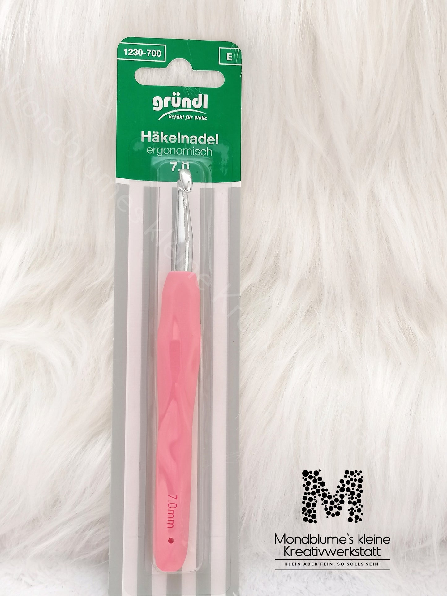 Gründl Häkelnadel ergonomisch | 3 Größen | Gummierter Softgriff