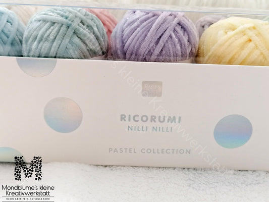 Ricorumi Nilli Nilli pastel Häkelgarn | 10 Pastellfarben 25g pro Knäuel