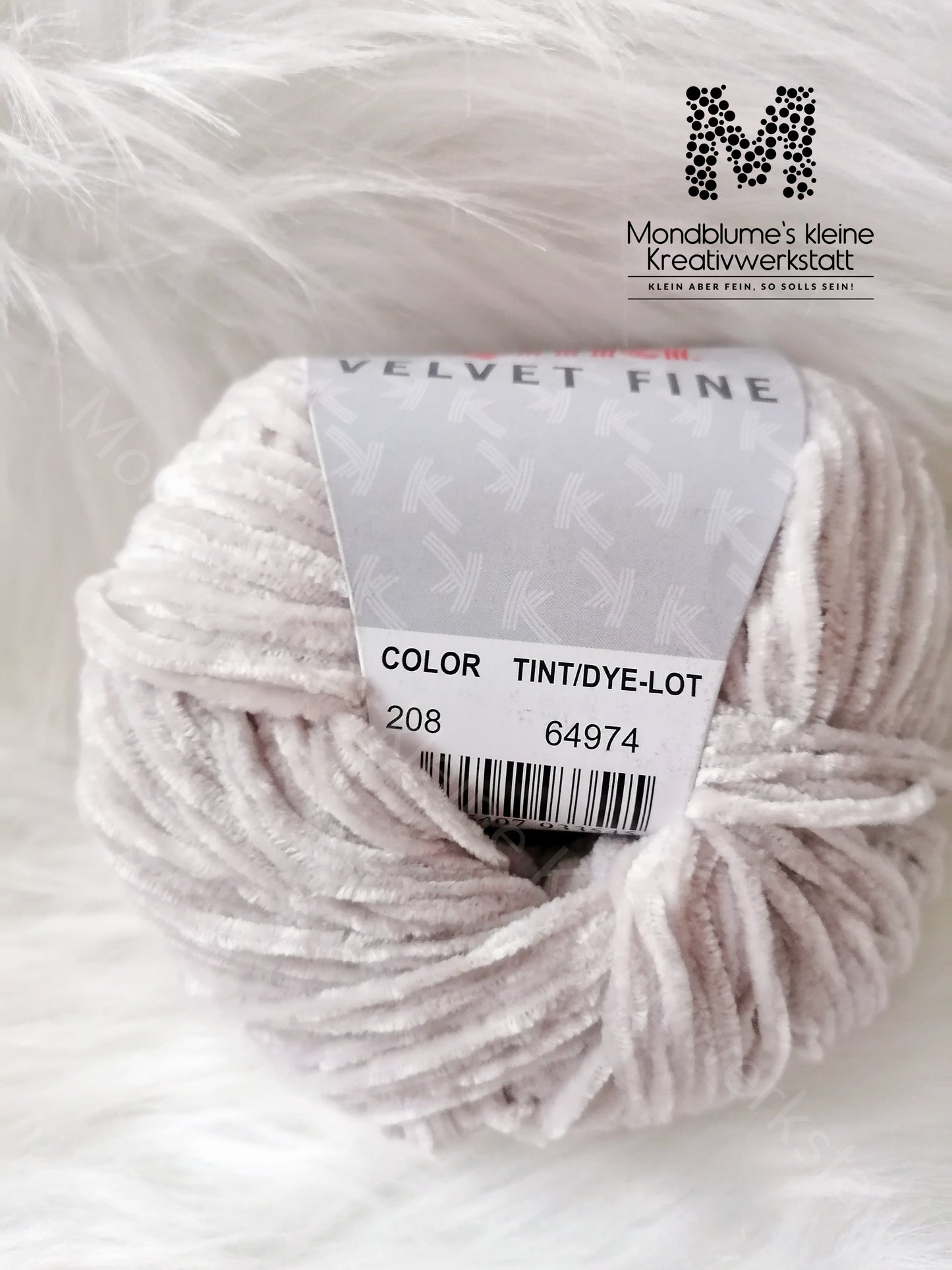 Katia Velvet Fine 208 Hellgrau