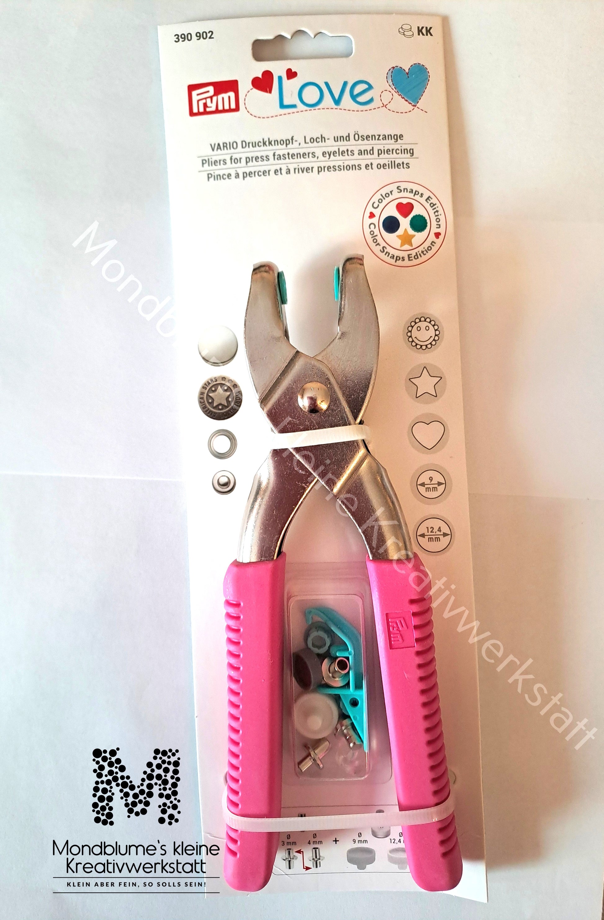 Prym Variozange Rosa mit Adaptern - Multifunktionswerkzeug für Amigurumi