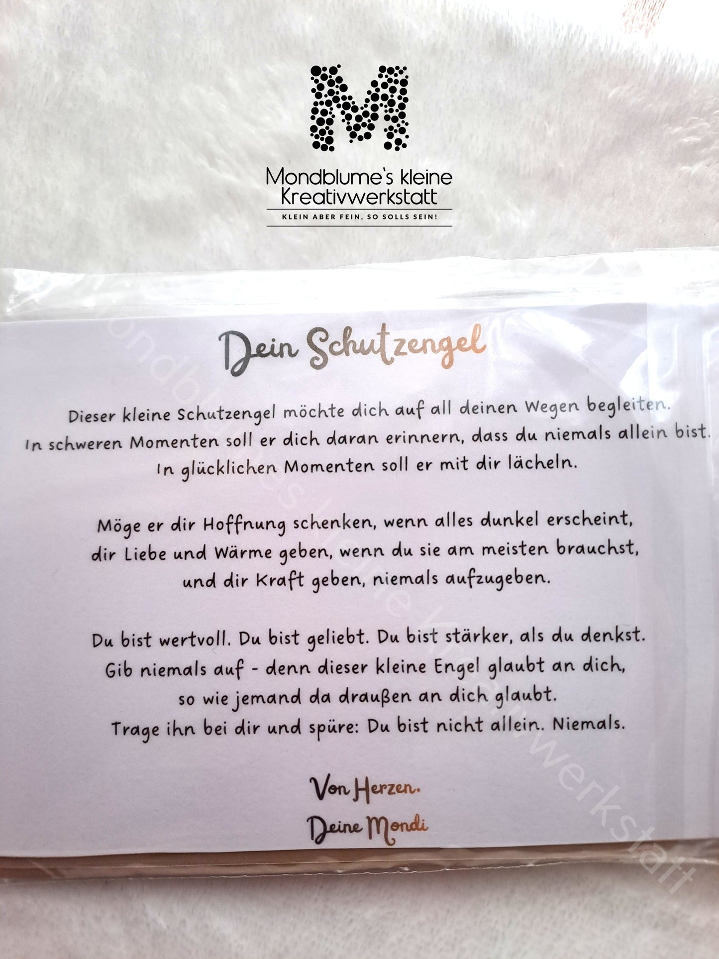 Schutzengel - Handgemachter Glücksbringer (1 Stück)