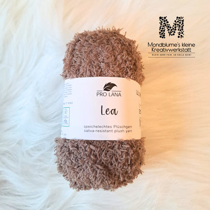 Pro Lana Lea 25g in 18 Farben | Flauschiges Teddygarn geprüft nach DIN EN 71-3