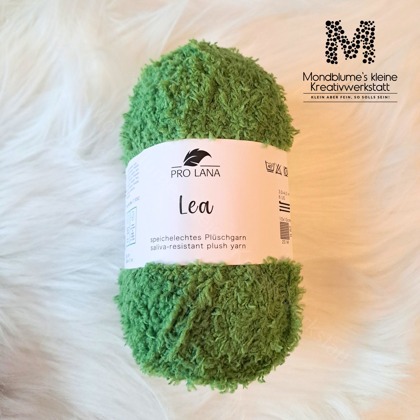 Pro Lana Lea 25g in 18 Farben | Flauschiges Teddygarn geprüft nach DIN EN 71-3