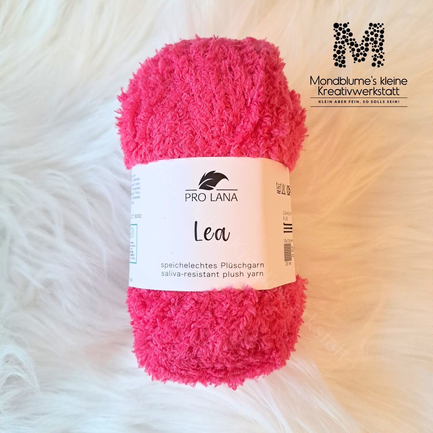 Pro Lana Lea 25g in 18 Farben | Flauschiges Teddygarn geprüft nach DIN EN 71-3