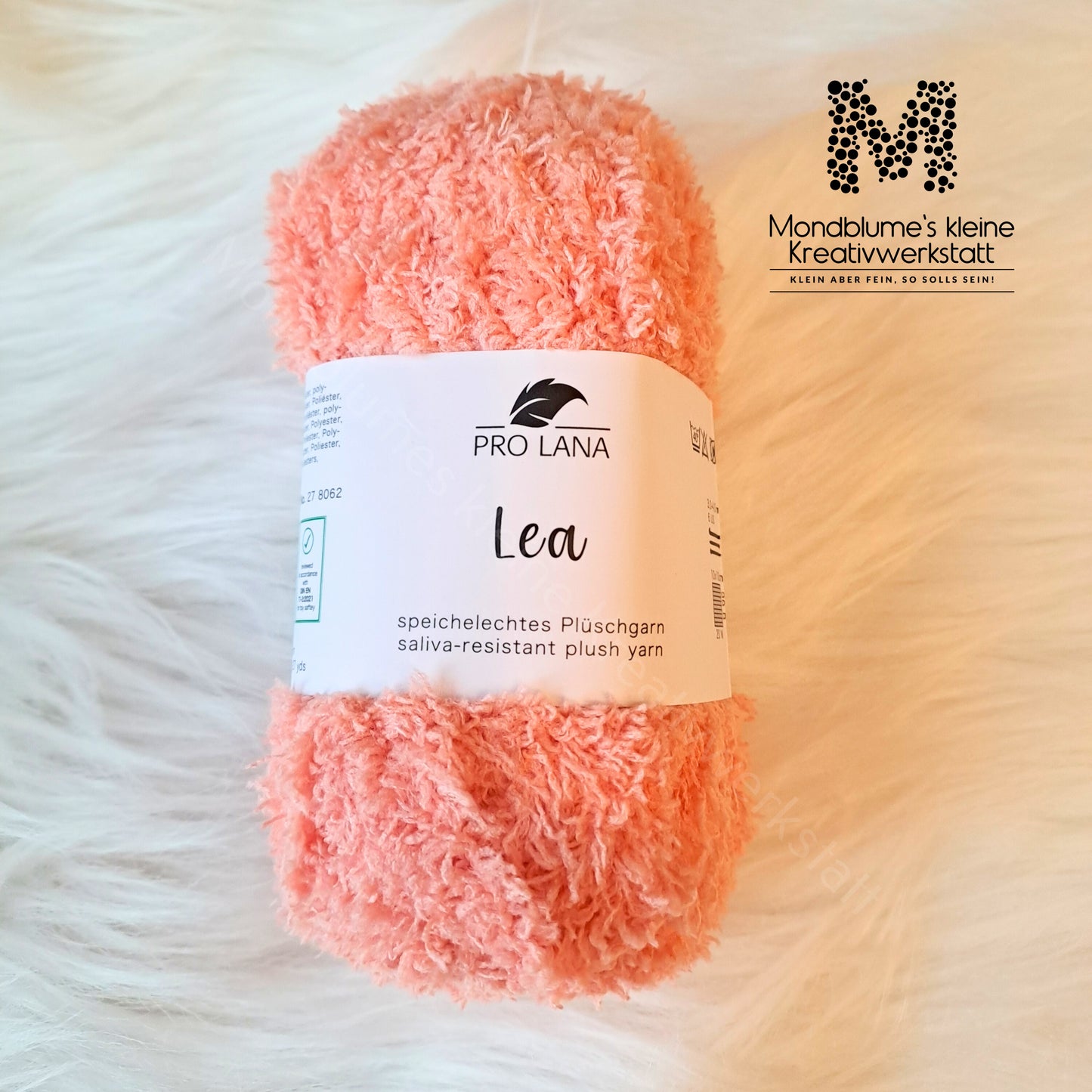 Pro Lana Lea 25g in 18 Farben | Flauschiges Teddygarn geprüft nach DIN EN 71-3