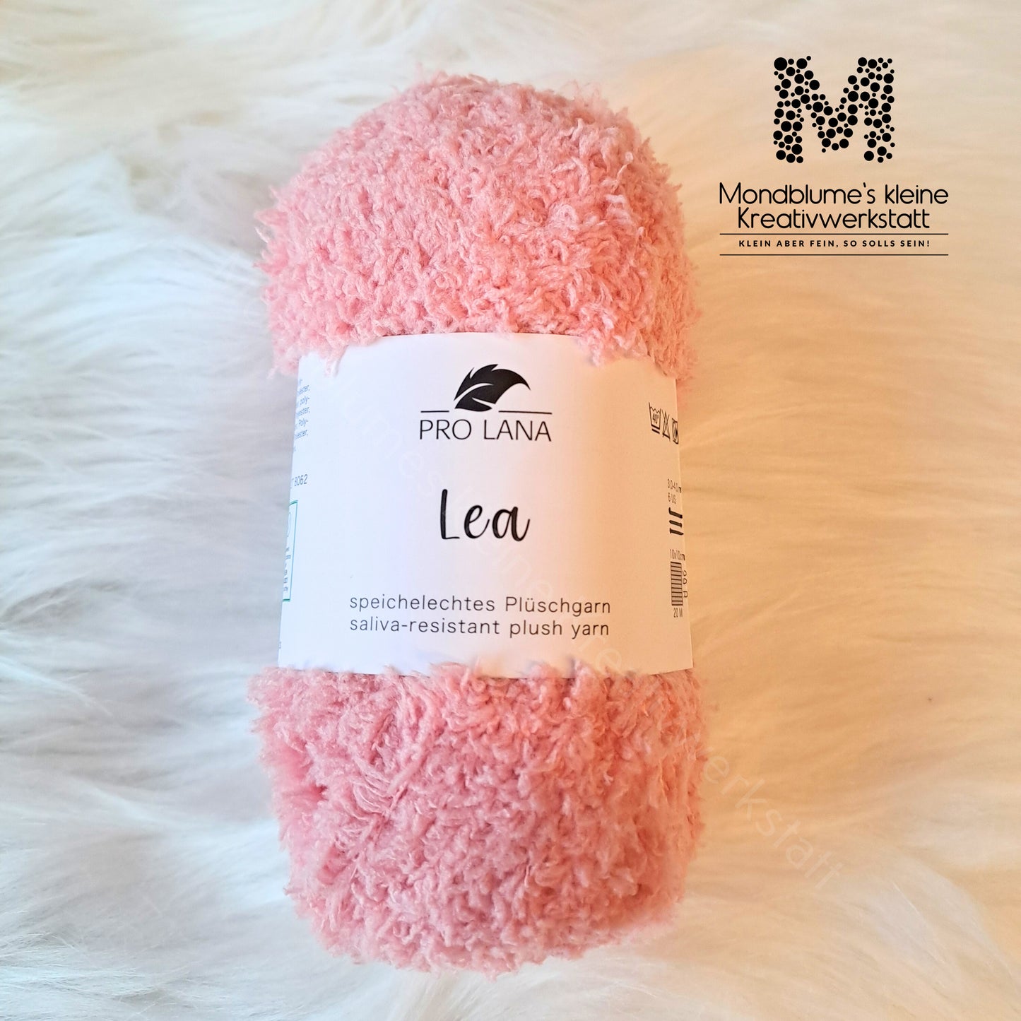 Pro Lana Lea 25g in 18 Farben | Flauschiges Teddygarn geprüft nach DIN EN 71-3