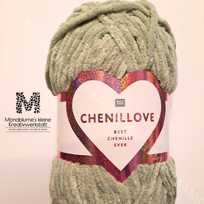 Rico Creative Chenillove 100g in 28 Farben | Geprüfte Chenille-Wolle nach DIN EN 71-3