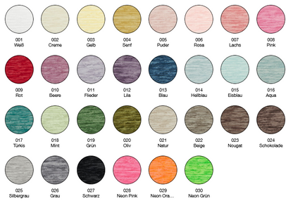 Ricorumi Nilli Nilli 25g in 30 Farben | Feines Chenillegarn geprüft nach DIN EN 71-3