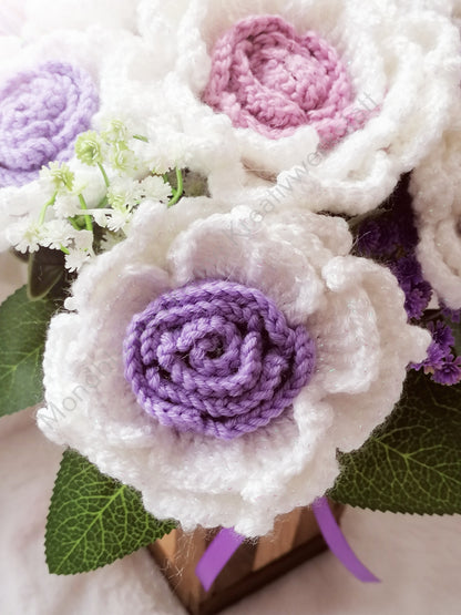 Blumenstrauß, gehäkelt (Ohne Vase)