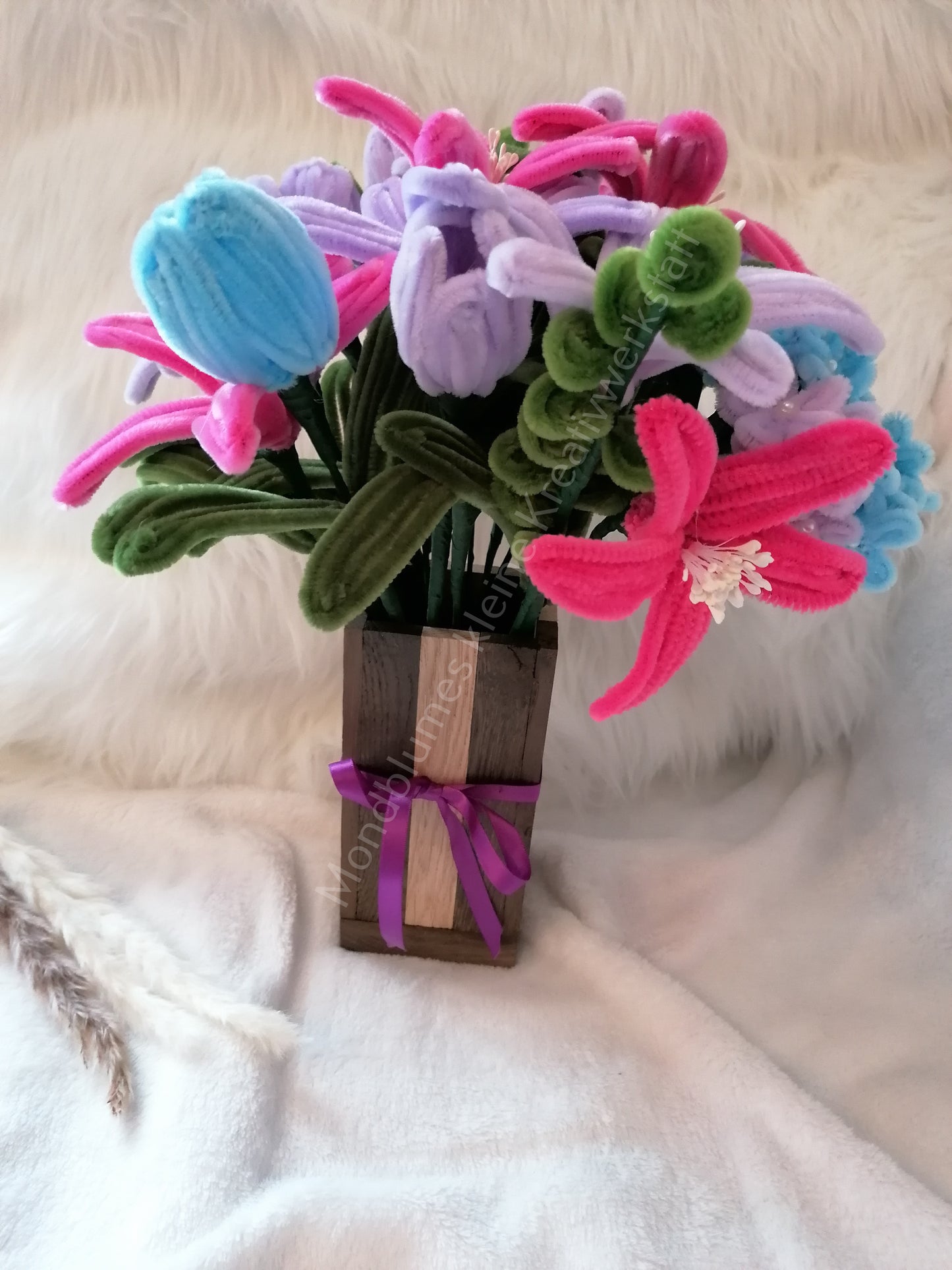 Blumenstrauß/ Pfeifenputzer (Ohne Vase)