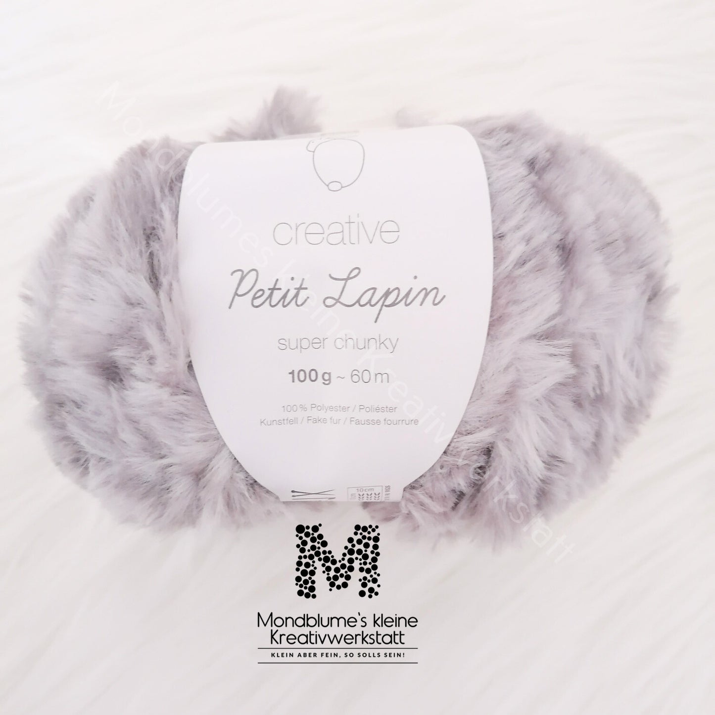 Rico Creative Petit Lapin 100g in 4 Farben | Fellwolle geprüft nach DIN EN 71-3