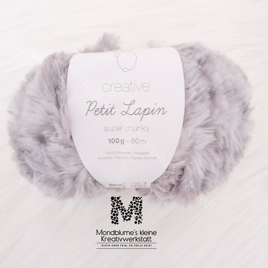 Rico Creative Petit Lapin 100g in 4 Farben | Fellwolle geprüft nach DIN EN 71-3