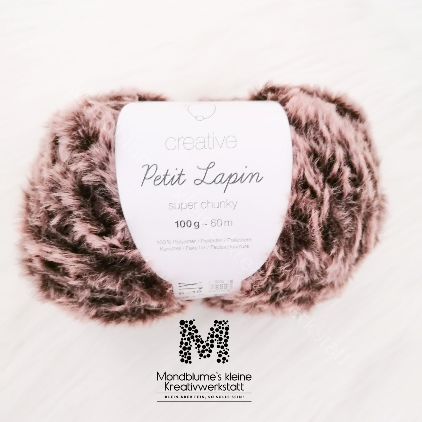 Rico Creative Petit Lapin 100g in 4 Farben | Fellwolle geprüft nach DIN EN 71-3