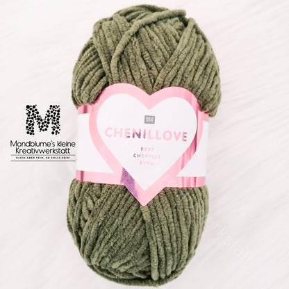 Rico Creative Chenillove 100g in 28 Farben | Geprüfte Chenille-Wolle nach DIN EN 71-3