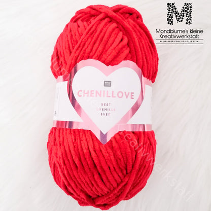 Rico Creative Chenillove 100g in 28 Farben | Geprüfte Chenille-Wolle nach DIN EN 71-3