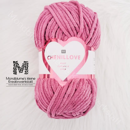 Rico Creative Chenillove 100g in 28 Farben | Geprüfte Chenille-Wolle nach DIN EN 71-3