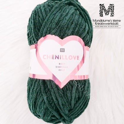 Rico Creative Chenillove 100g in 28 Farben | Geprüfte Chenille-Wolle nach DIN EN 71-3