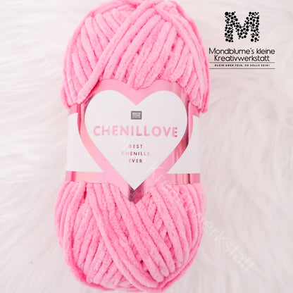 Rico Creative Chenillove 100g in 28 Farben | Geprüfte Chenille-Wolle nach DIN EN 71-3