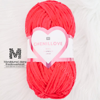 Rico Creative Chenillove 100g in 28 Farben | Geprüfte Chenille-Wolle nach DIN EN 71-3