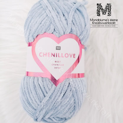 Rico Creative Chenillove 100g in 28 Farben | Geprüfte Chenille-Wolle nach DIN EN 71-3