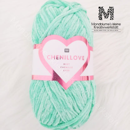 Rico Creative Chenillove 100g in 28 Farben | Geprüfte Chenille-Wolle nach DIN EN 71-3