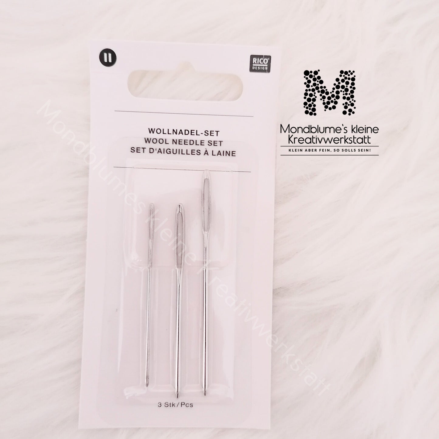 Wollnadel-Set 3 Stück - Hochwertige Stopfnadeln