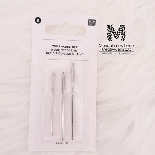 Wollnadel-Set 3 Stück - Hochwertige Stopfnadeln