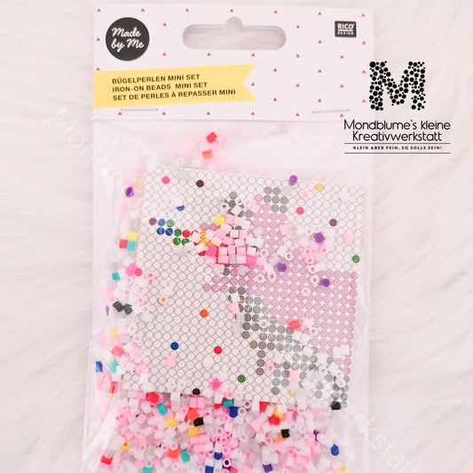 Bügelperlen Mini Set Eckig - ca. 16,5 x 9,5 cm