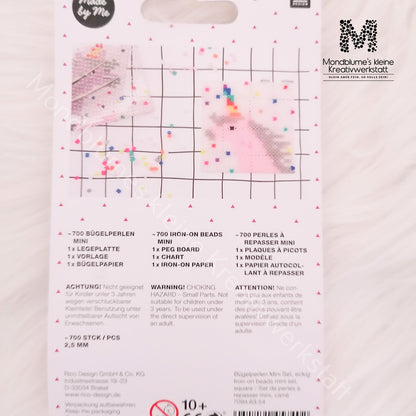 Bügelperlen Mini Set Eckig - ca. 16,5 x 9,5 cm