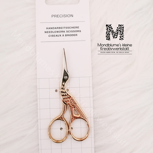 Handarbeitsschere "Kranich" 8,9 cm / 3,5" - Premium Qualität