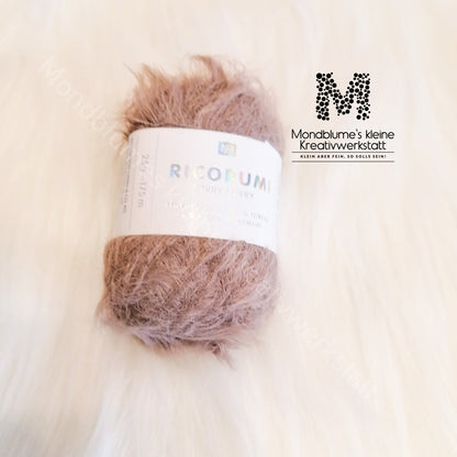 Ricorumi Furry Furry 25g in 10 Farben | Fellgarn geprüft nach DIN EN 71-3