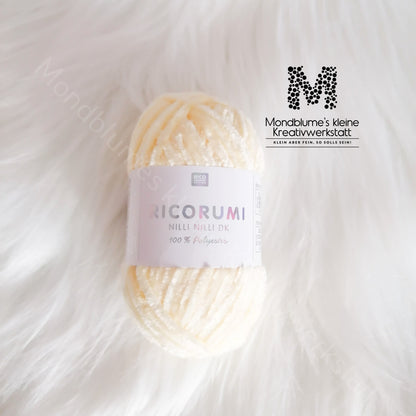 Ricorumi Nilli Nilli 25g in 30 Farben | Feines Chenillegarn geprüft nach DIN EN 71-3