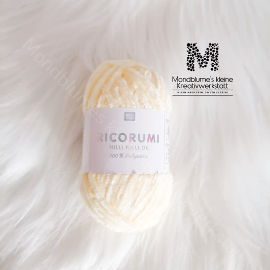 Ricorumi Nilli Nilli 25g in 30 Farben | Feines Chenillegarn geprüft nach DIN EN 71-3