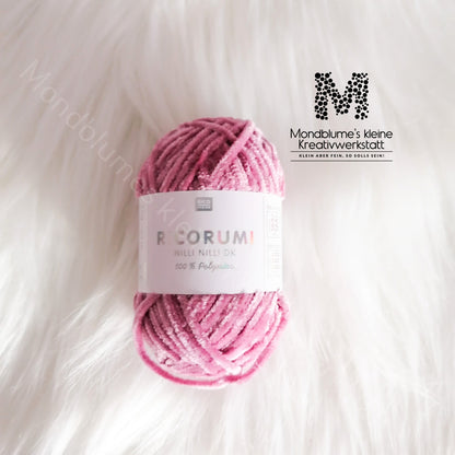 Ricorumi Nilli Nilli 25g in 30 Farben | Feines Chenillegarn geprüft nach DIN EN 71-3