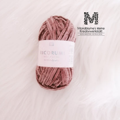 Ricorumi Nilli Nilli 25g in 30 Farben | Feines Chenillegarn geprüft nach DIN EN 71-3