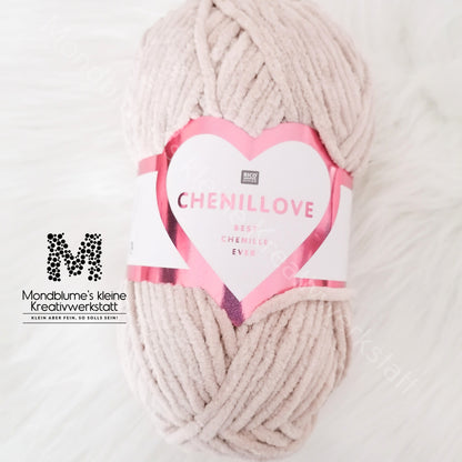 Rico Creative Chenillove 100g in 28 Farben | Geprüfte Chenille-Wolle nach DIN EN 71-3