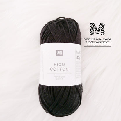 Rico Cotton 50g in 24 Farben | Baumwollgarn geprüft nach DIN EN 71-3