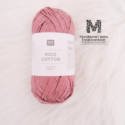 Rico Cotton 50g in 24 Farben | Baumwollgarn geprüft nach DIN EN 71-3