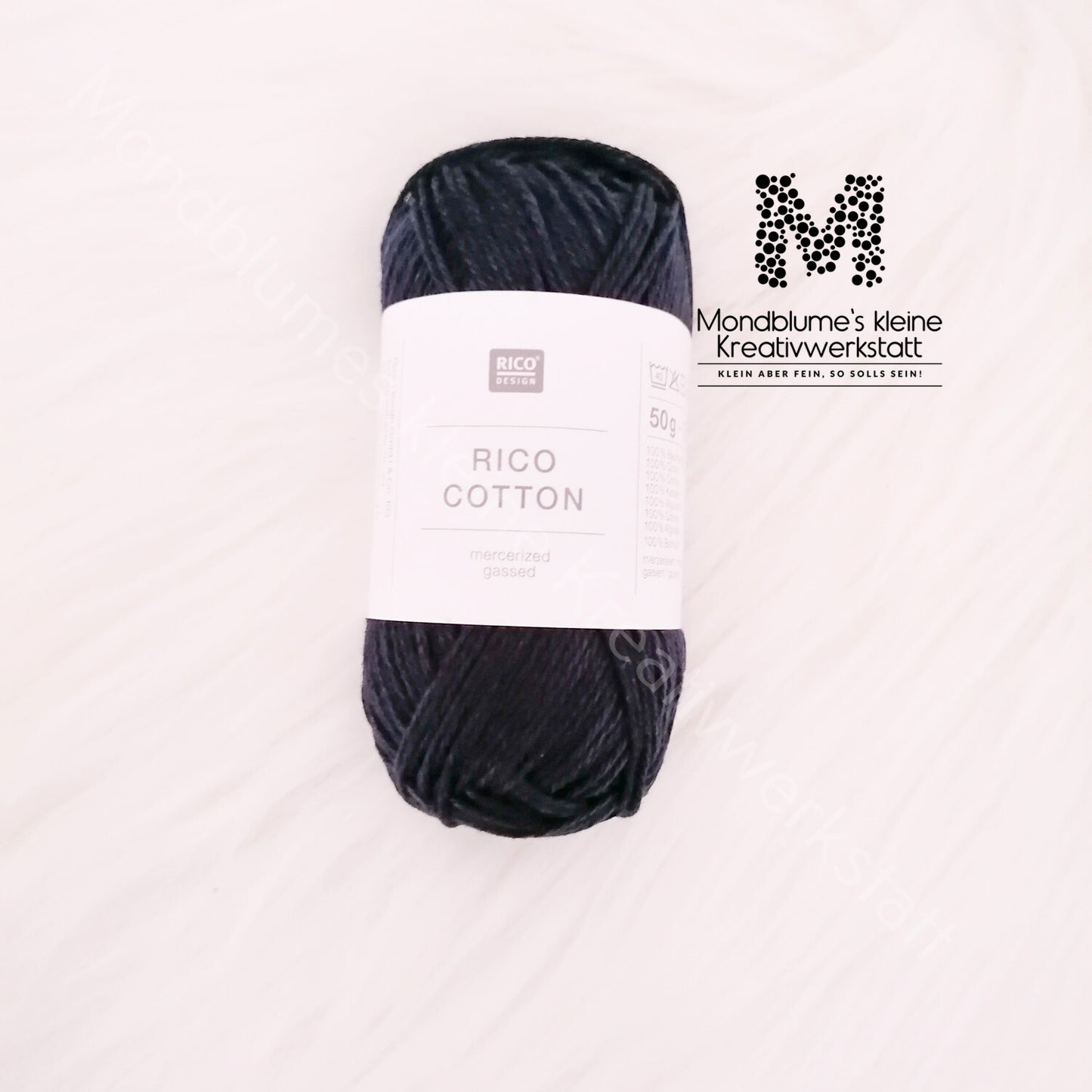 Rico Cotton 50g in 24 Farben | Baumwollgarn geprüft nach DIN EN 71-3
