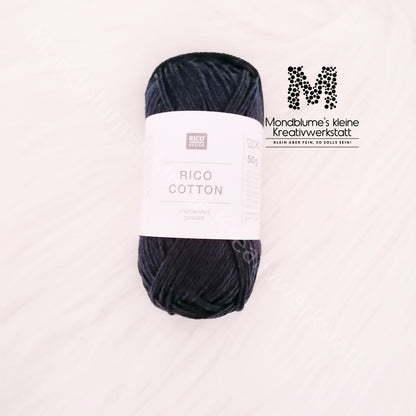 Rico Cotton 50g in 24 Farben | Baumwollgarn geprüft nach DIN EN 71-3
