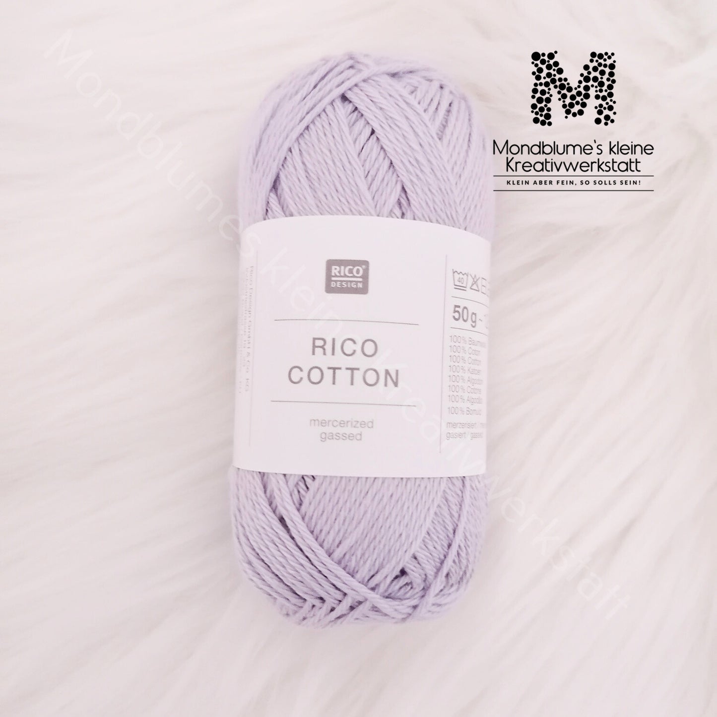 Rico Cotton 50g in 24 Farben | Baumwollgarn geprüft nach DIN EN 71-3