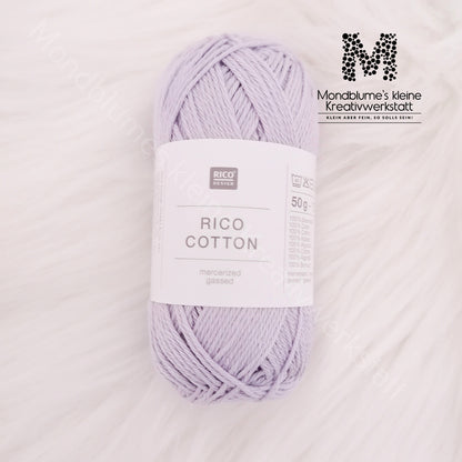 Rico Cotton 50g in 24 Farben | Baumwollgarn geprüft nach DIN EN 71-3