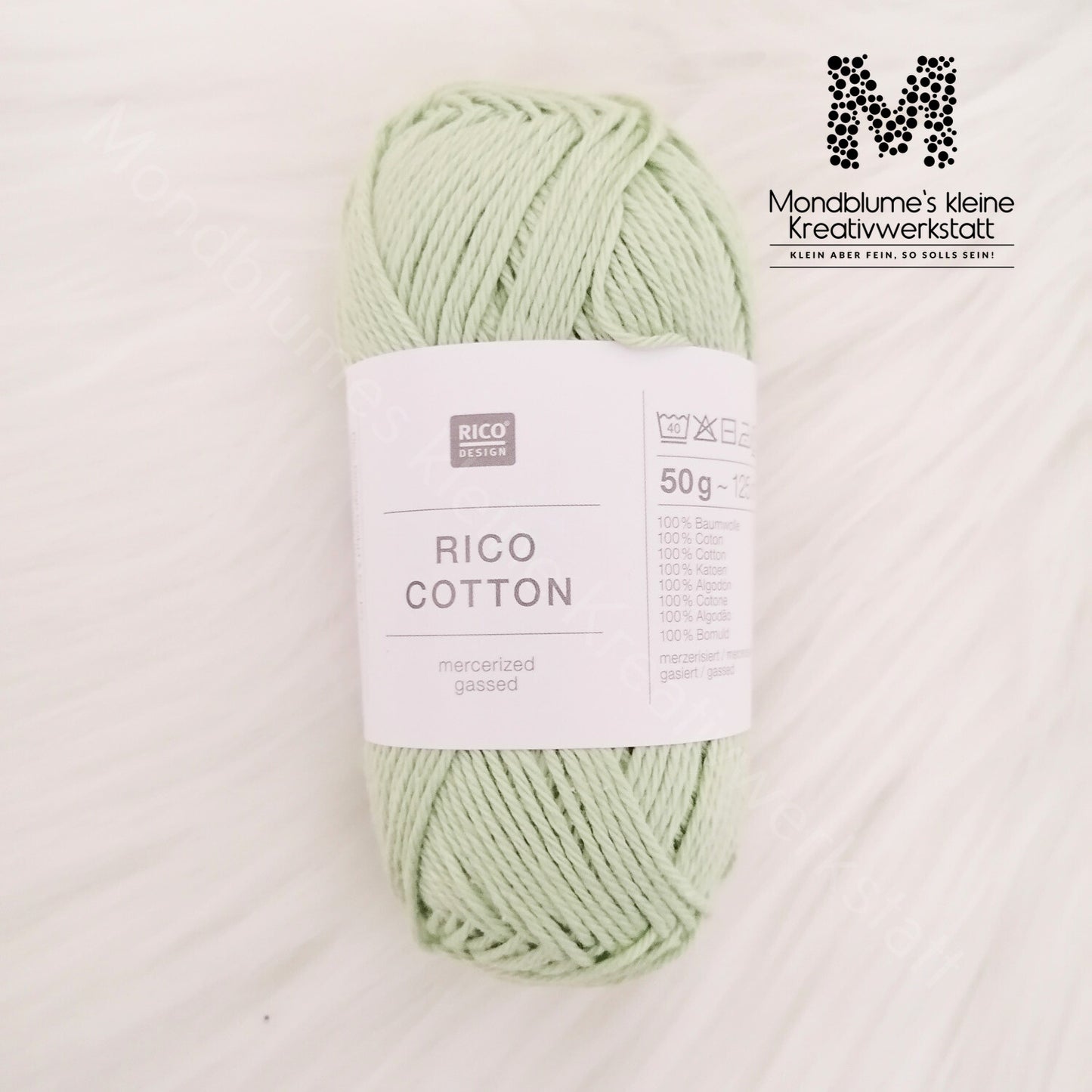 Rico Cotton 50g in 24 Farben | Baumwollgarn geprüft nach DIN EN 71-3