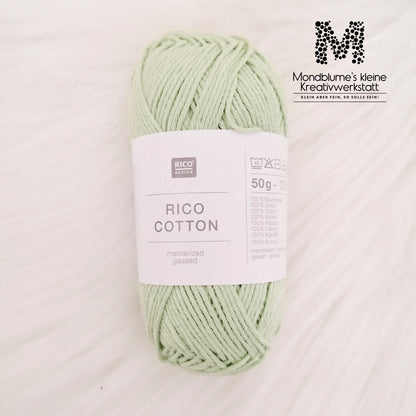 Rico Cotton 50g in 24 Farben | Baumwollgarn geprüft nach DIN EN 71-3
