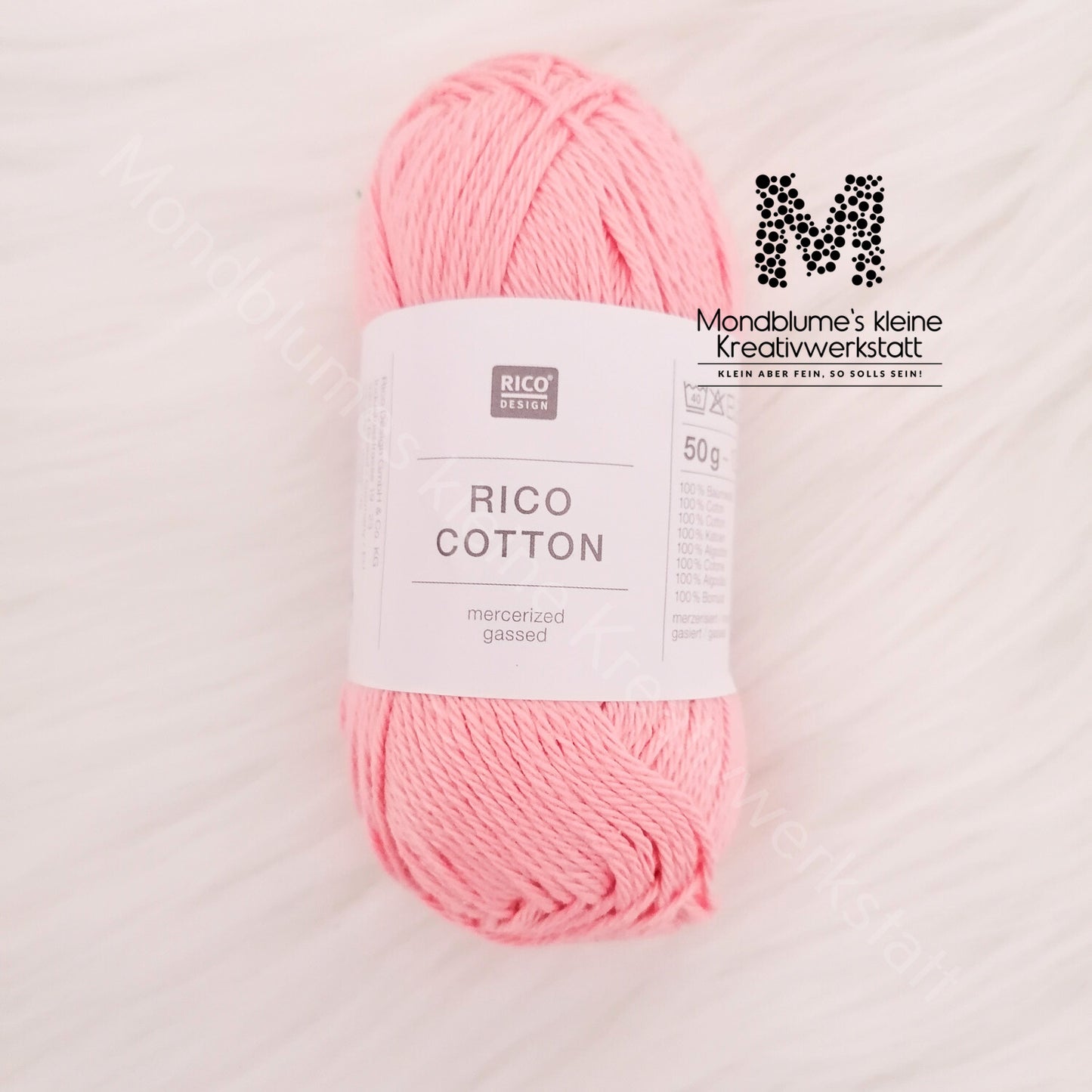 Rico Cotton 50g in 24 Farben | Baumwollgarn geprüft nach DIN EN 71-3