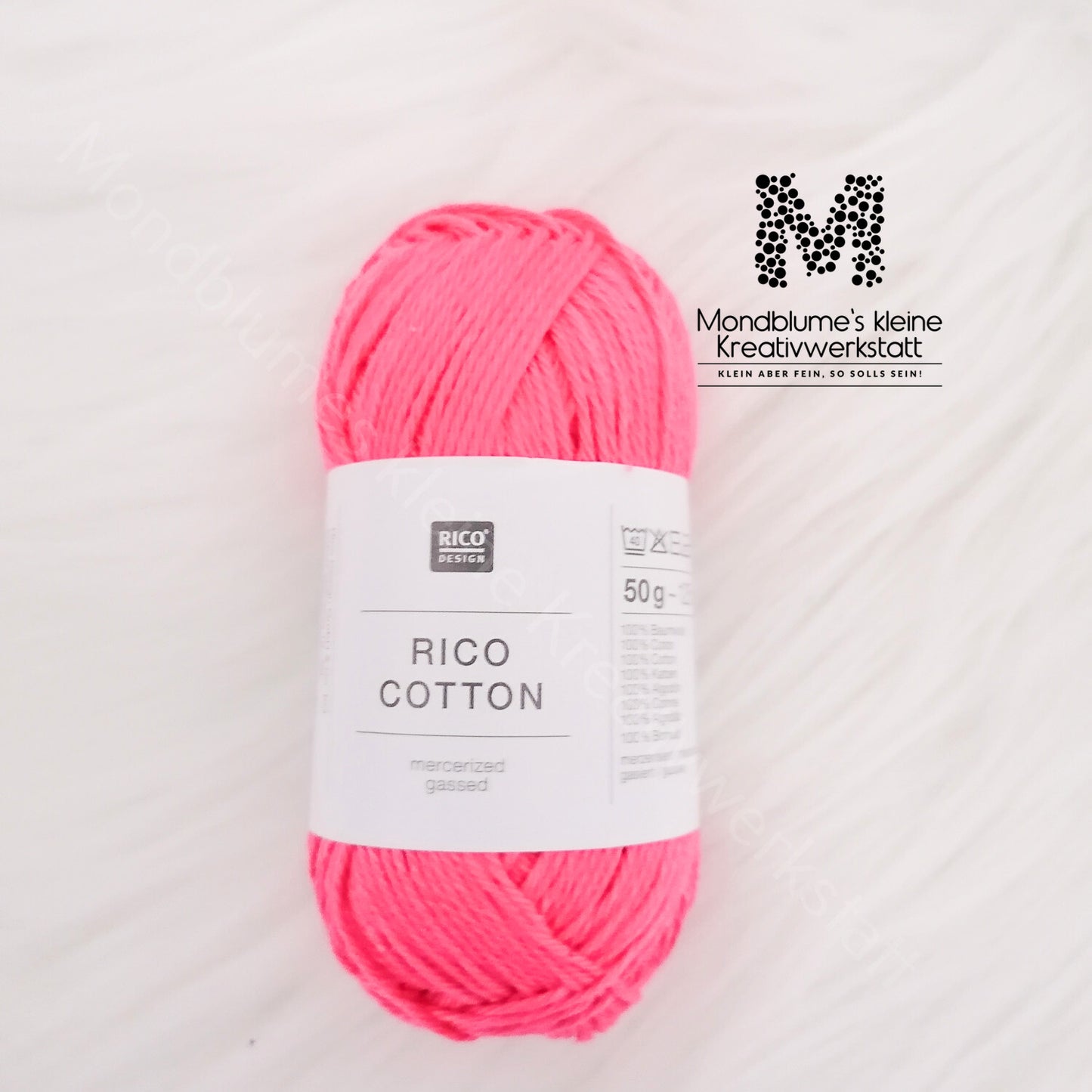 Rico Cotton 50g in 24 Farben | Baumwollgarn geprüft nach DIN EN 71-3