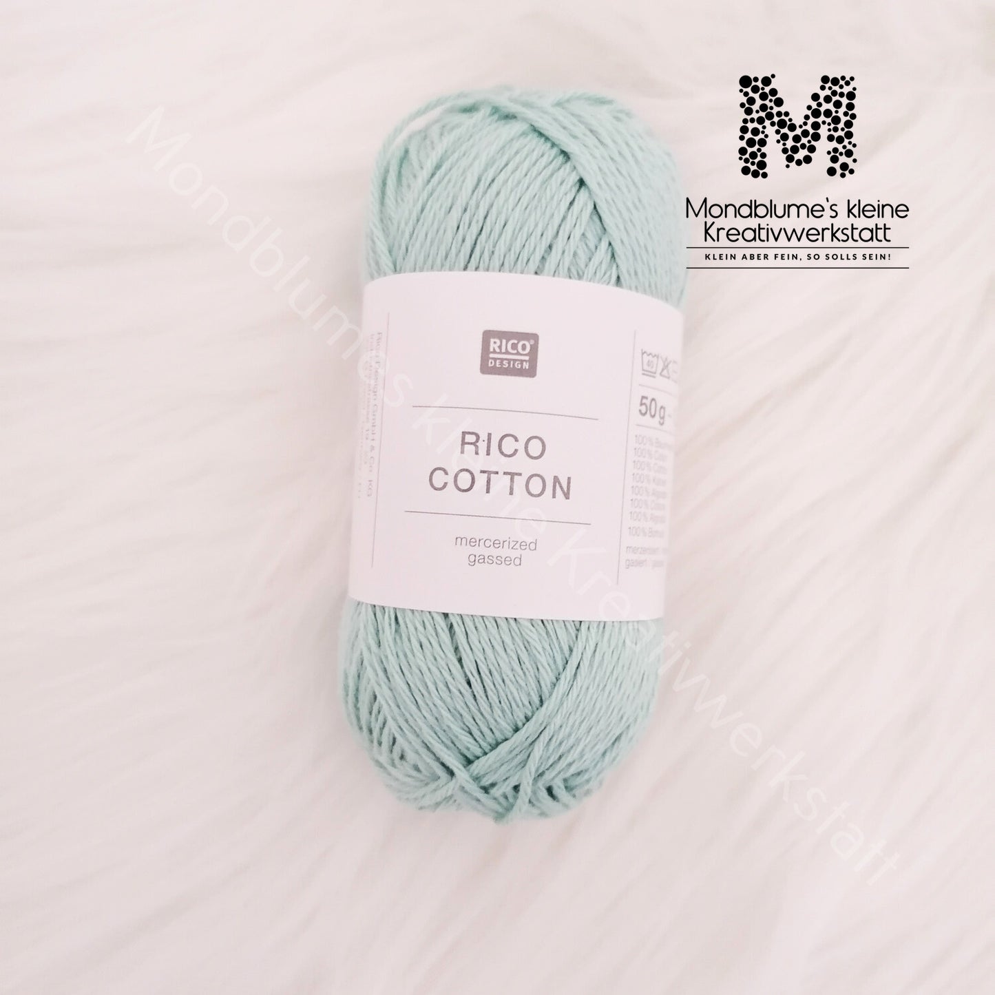 Rico Cotton 50g in 24 Farben | Baumwollgarn geprüft nach DIN EN 71-3